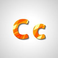 Colorful letter alphabet N435