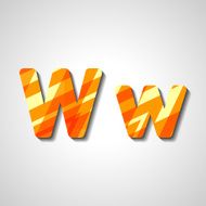 Colorful letter alphabet N439