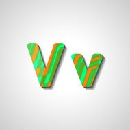 Colorful letter alphabet N440