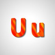 Colorful letter alphabet N441