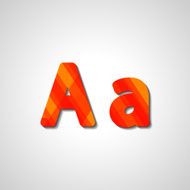 Colorful letter alphabet N453