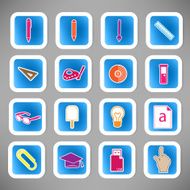 school and education icons N736