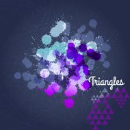 Vector abstract hand drawn watercolor background