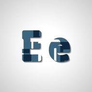 Colorful letter alphabet N458