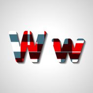Colorful letter alphabet N464