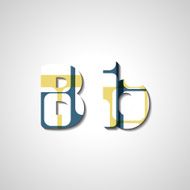 Colorful letter alphabet N468