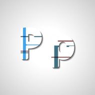 Colorful letter alphabet N472