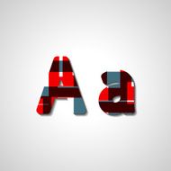 Colorful letter alphabet N478