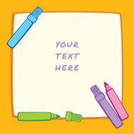 frame and markers