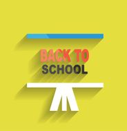 Back to school concept icon flat design