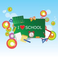 school green table with symbol vector illustration N2