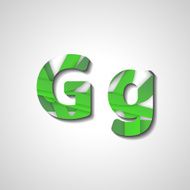 Colorful letter alphabet N481
