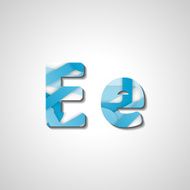 Colorful letter alphabet N483