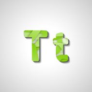 Colorful letter alphabet N492