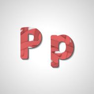 Colorful letter alphabet N497