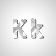 Colorful letter alphabet N502