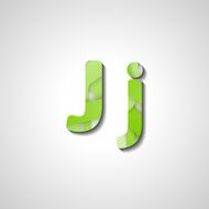 Colorful letter alphabet N503