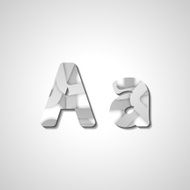 Colorful letter alphabet N504