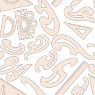 Seamless background of simple vector rulers
