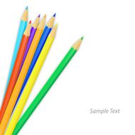 Colored pencils vector illustration N2