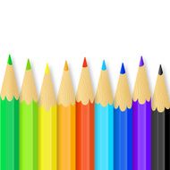 Colored pencils vector illustration N5