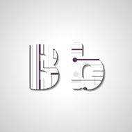 Colorful letter alphabet N519