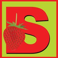 letter S for strawberry N2