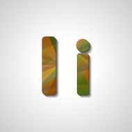 Colorful letter alphabet N531