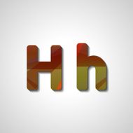 Colorful letter alphabet N532