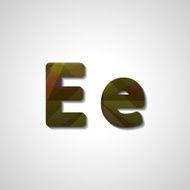 Colorful letter alphabet N535