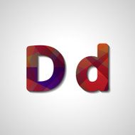Colorful letter alphabet N536