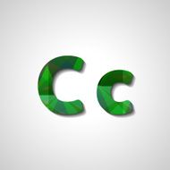 Colorful letter alphabet N537