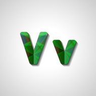 Colorful letter alphabet N542