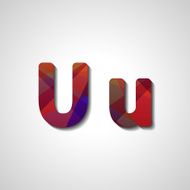 Colorful letter alphabet N543