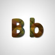 Colorful letter alphabet N545