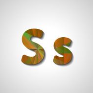 Colorful letter alphabet N546