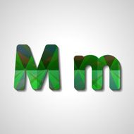 Colorful letter alphabet N552