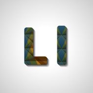 Colorful letter alphabet N553