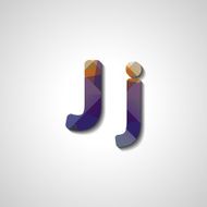 Colorful letter alphabet N555