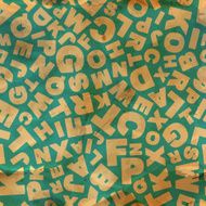 Letters seamless pattern N2