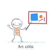 Art critic tells about the picture