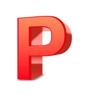 3d letter P