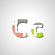 Colorful letter alphabet N563