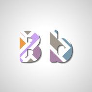 Colorful letter alphabet N570