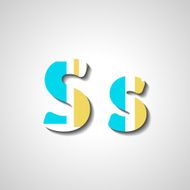 Colorful letter alphabet N571