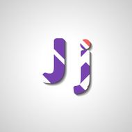 Colorful letter alphabet N580