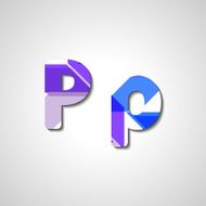 Colorful letter alphabet N582