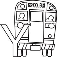 Letter Y Yellow Bus