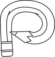 Letter P Pencil