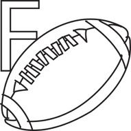 Letter F Football